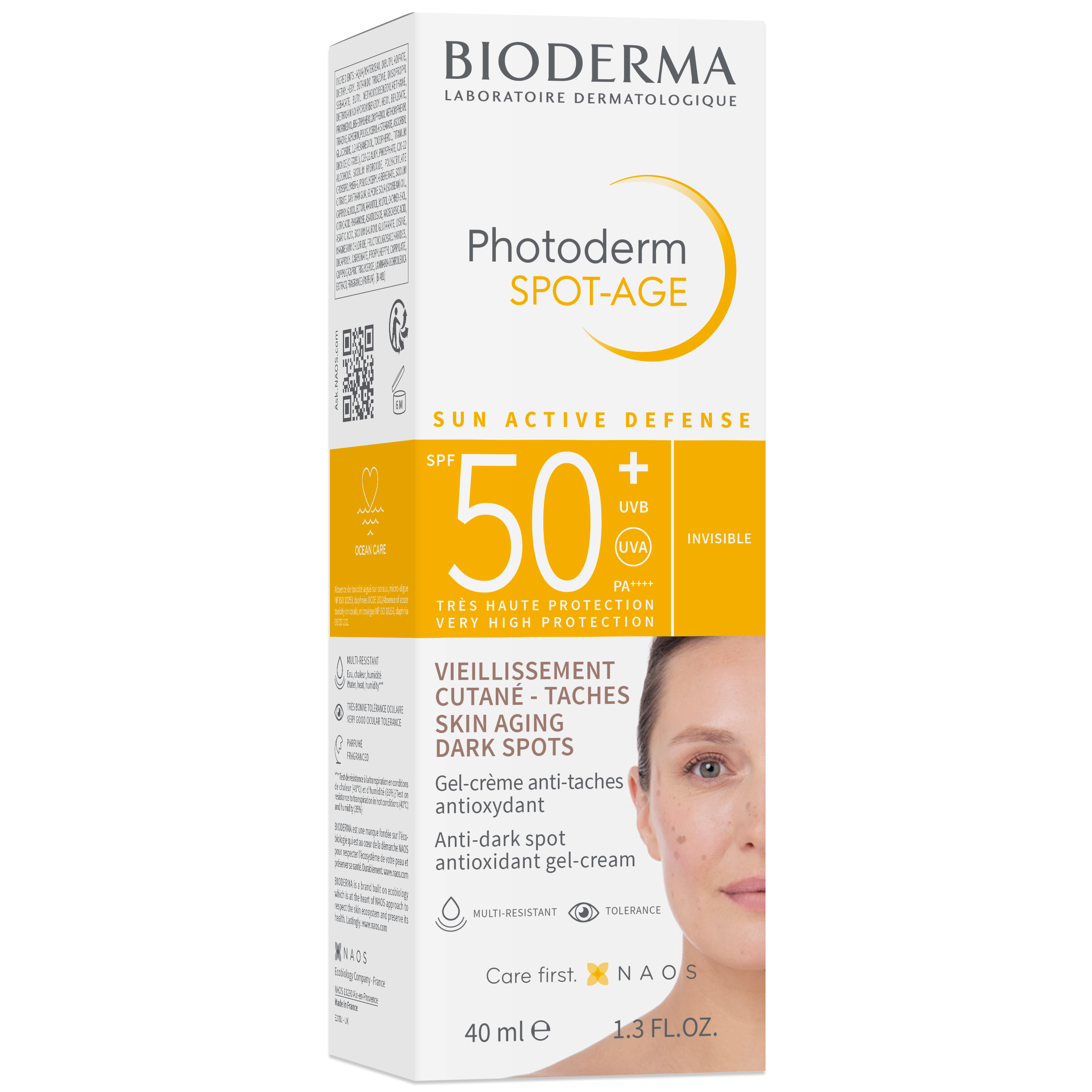 Солнцезащитный гель-крем для лица Bioderma Photoderm SPOT-AGE SPF 50+, 40 мл (28535B) - фото 1