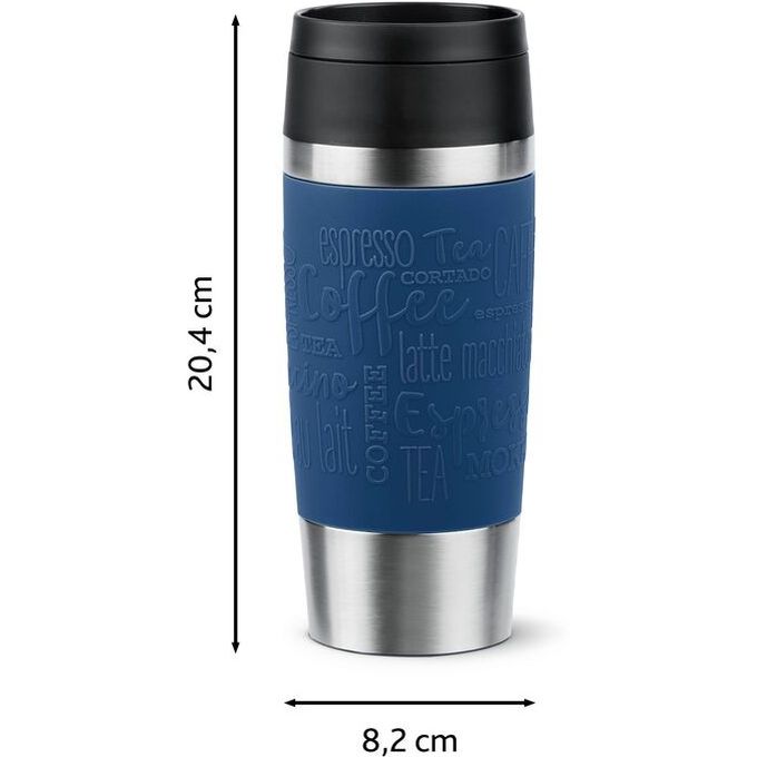 Термочашка Tefal Travel Mug Classic синяя 360 мл (N2020310) - фото 4