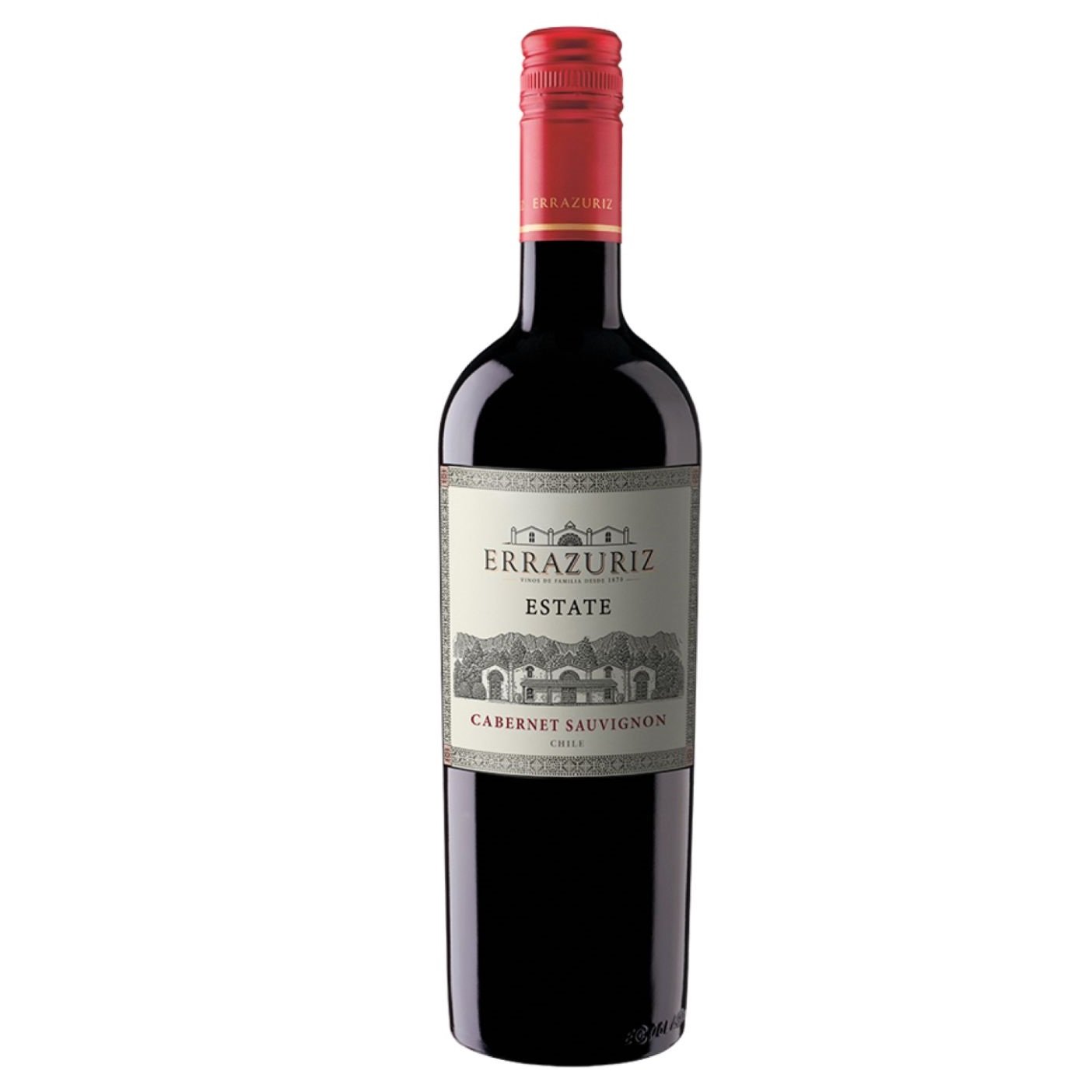 Вино Errazuriz Estate Cabernet Sauvignon, красное, сухое, 13,5%, 0,75 л - фото 1
