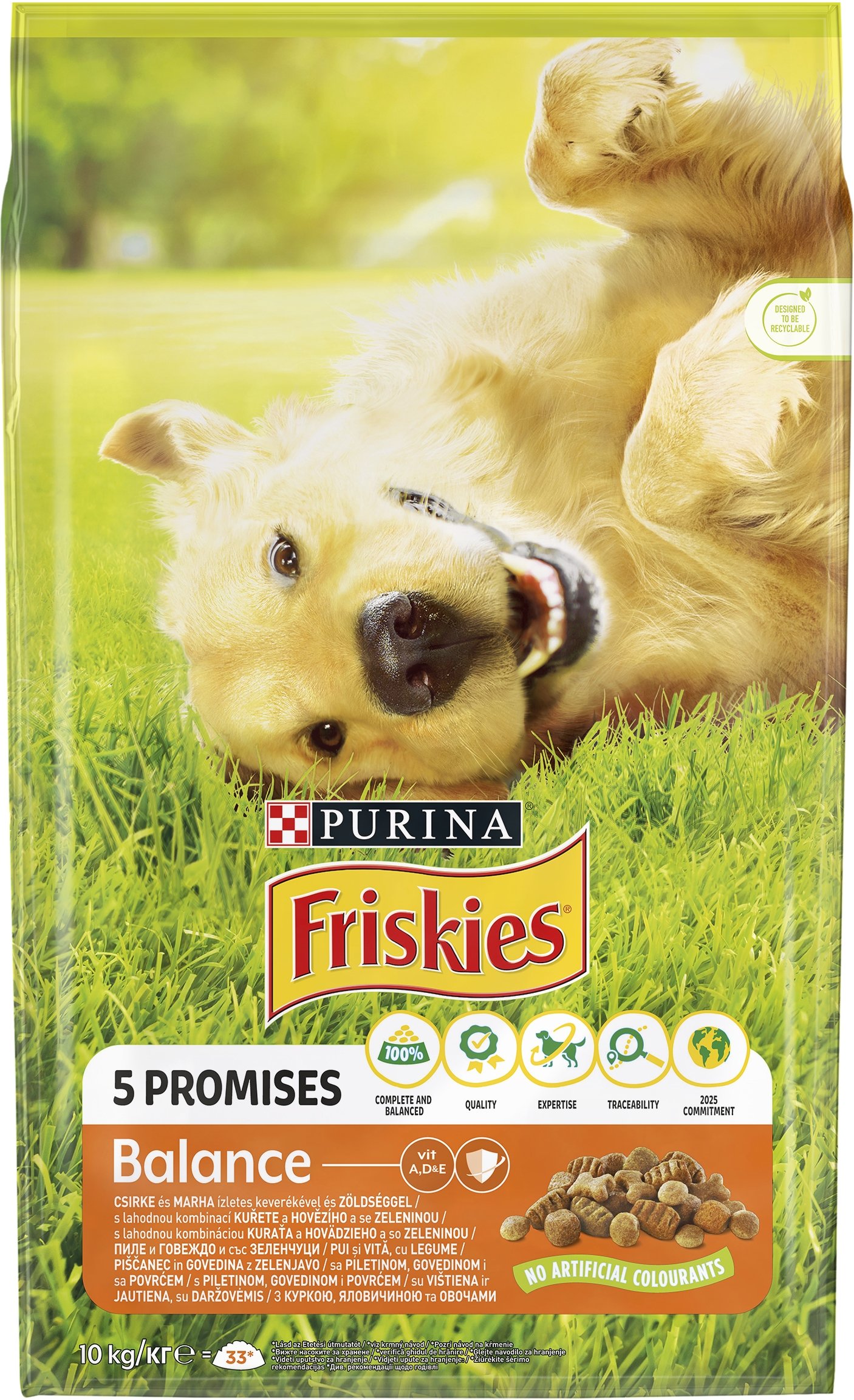 Сухой корм для взрослых собак Friskies Balans, с курицей и овощами, 10 кг - фото 2