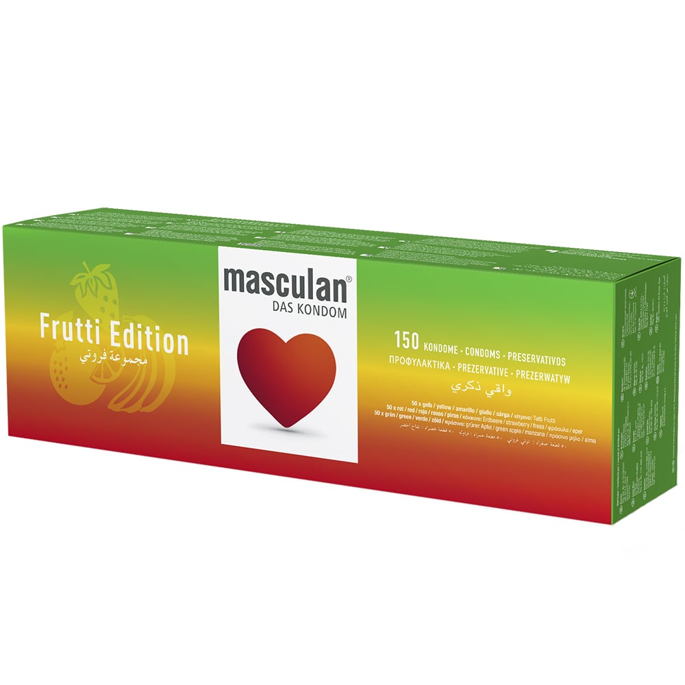 Набор презервативов Masculan Frutti Edition цветные с ароматами 150 шт. - фото 1