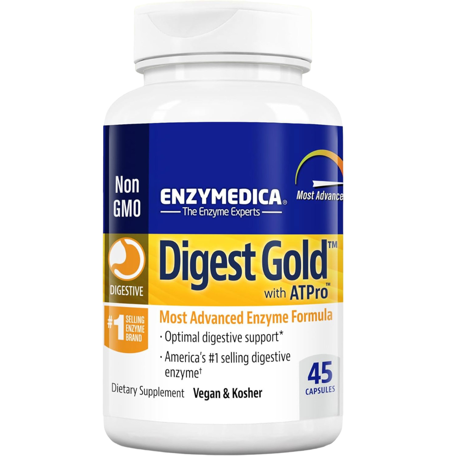 Пищеварительные ферменты Enzymedica Digest Gold из ATPro 45 капсул - фото 1