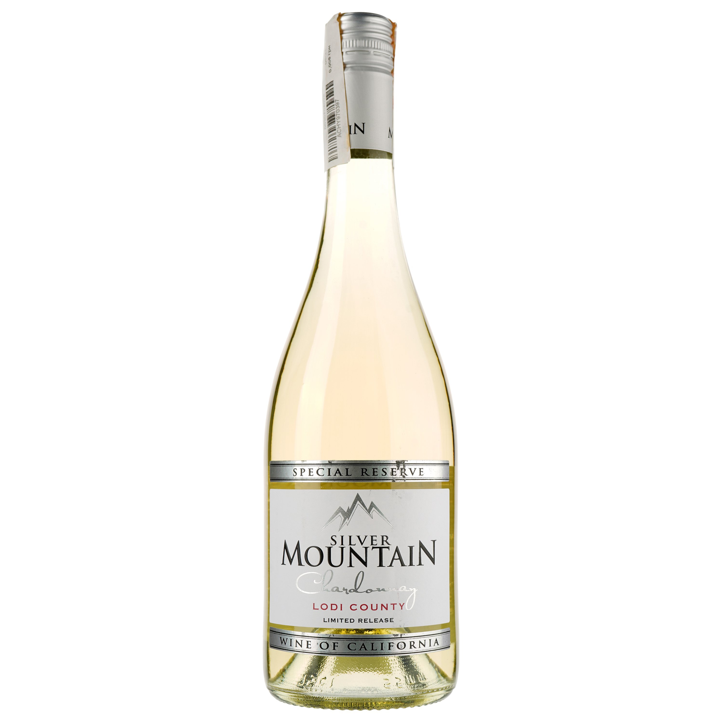 Вино Silver Mountain Chardonnay, белое, сухое, 14%, 0,75 л - фото 1