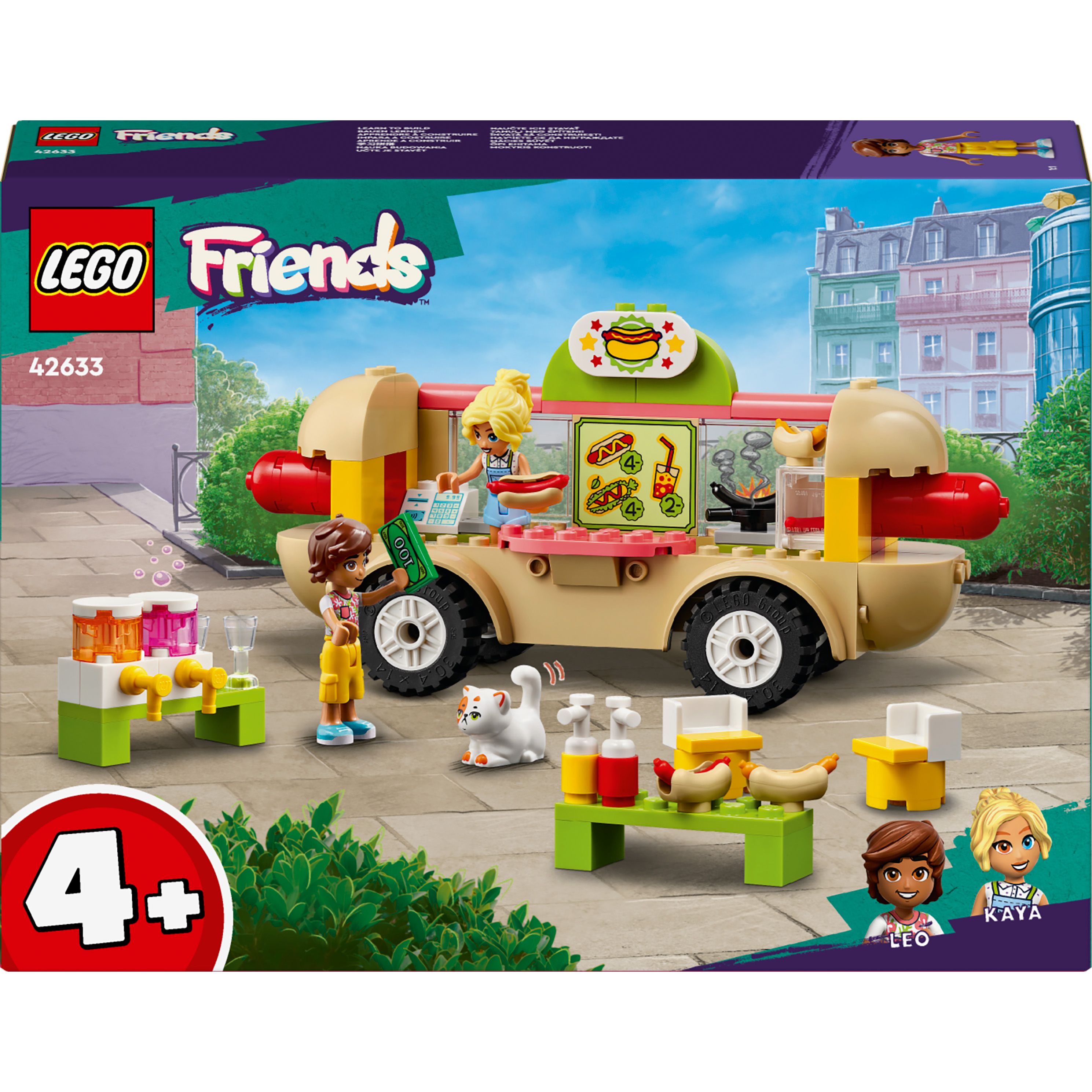 Конструктор LEGO Friends Вантажівка із хот-доґами 100 деталі (42633) - фото 1