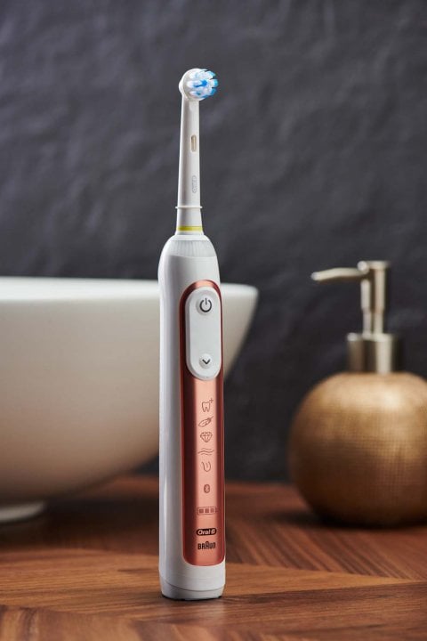 Електрична зубна щітка Oral-B Special Edition Genius X Rose Gold, рожевий - фото 6