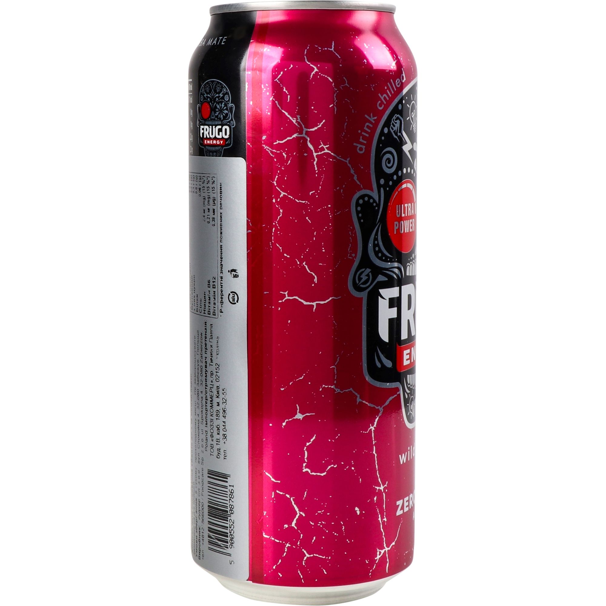 Энергетический напиток Frugo Wild Cherry газированный 0.5 л (951528) - фото 3