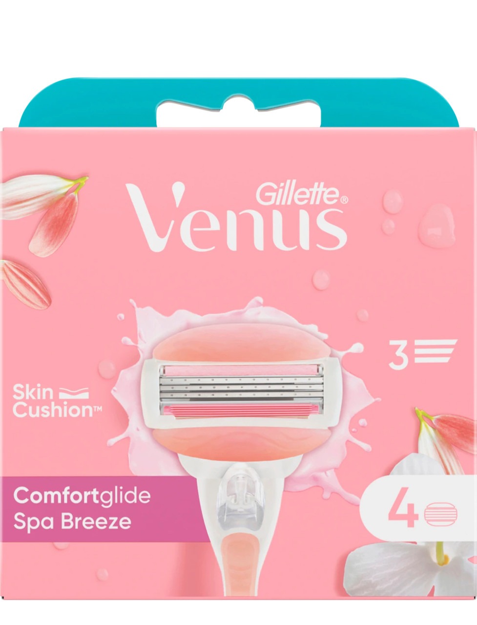 Сменные кассеты для бритья Gillette Venus Comfort Glide Spa Breeze 4 шт. - фото 1