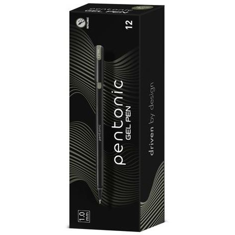 Ручка гелева Linc Pentonic чорнила срібло упаковка 12 шт. (420415) - фото 2