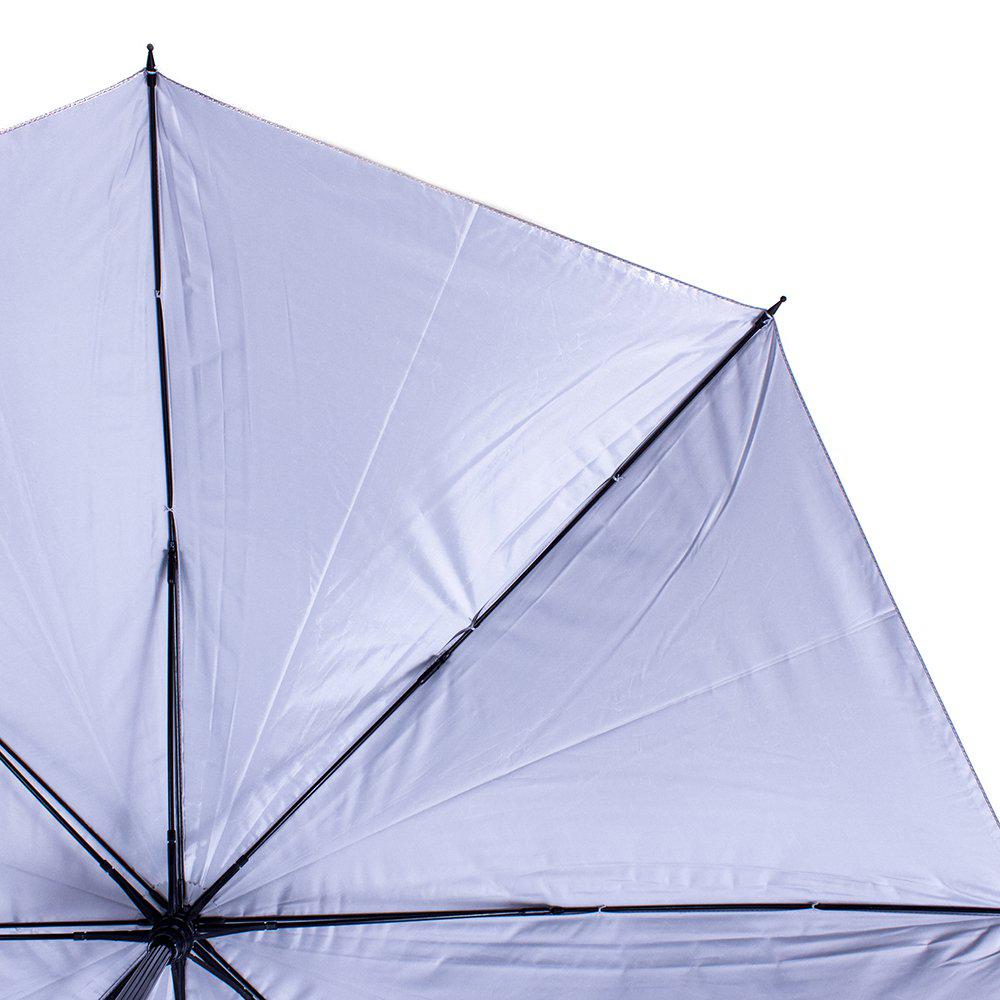 Чоловіча парасолька-палиця напівавтомат Fare 123 см сіра - фото 3
