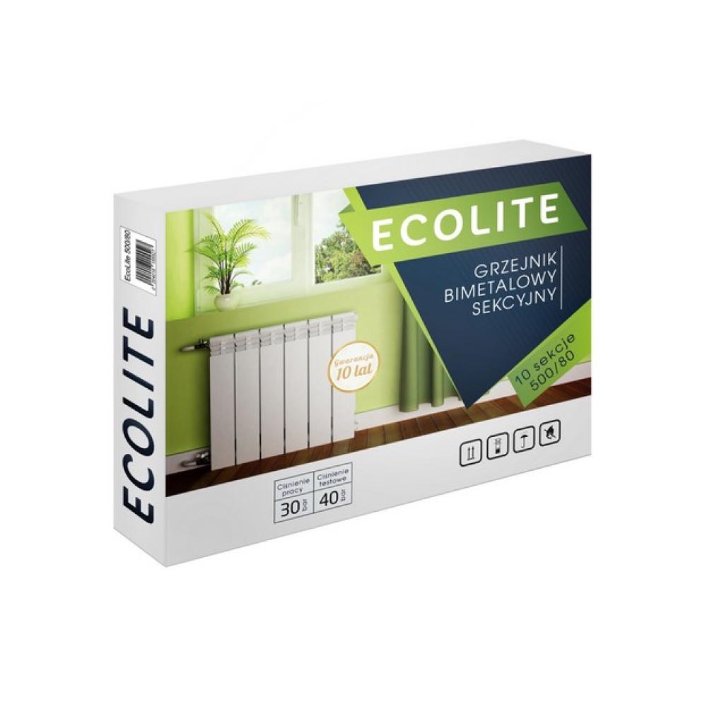 Радиатор биметаллический Ecolite 500/80 1.16 кг (EL50080B) - фото 3