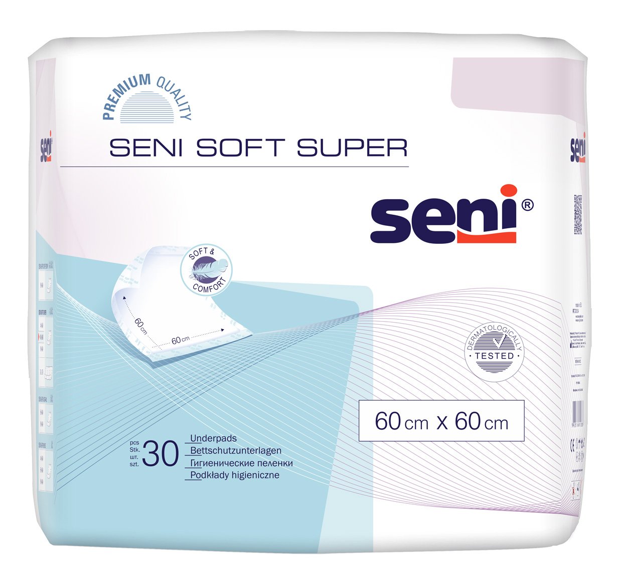 Одноразовые пеленки Seni Soft Super, 60х60 см, 30 шт. (SE-091-SO30-J02) - фото 1