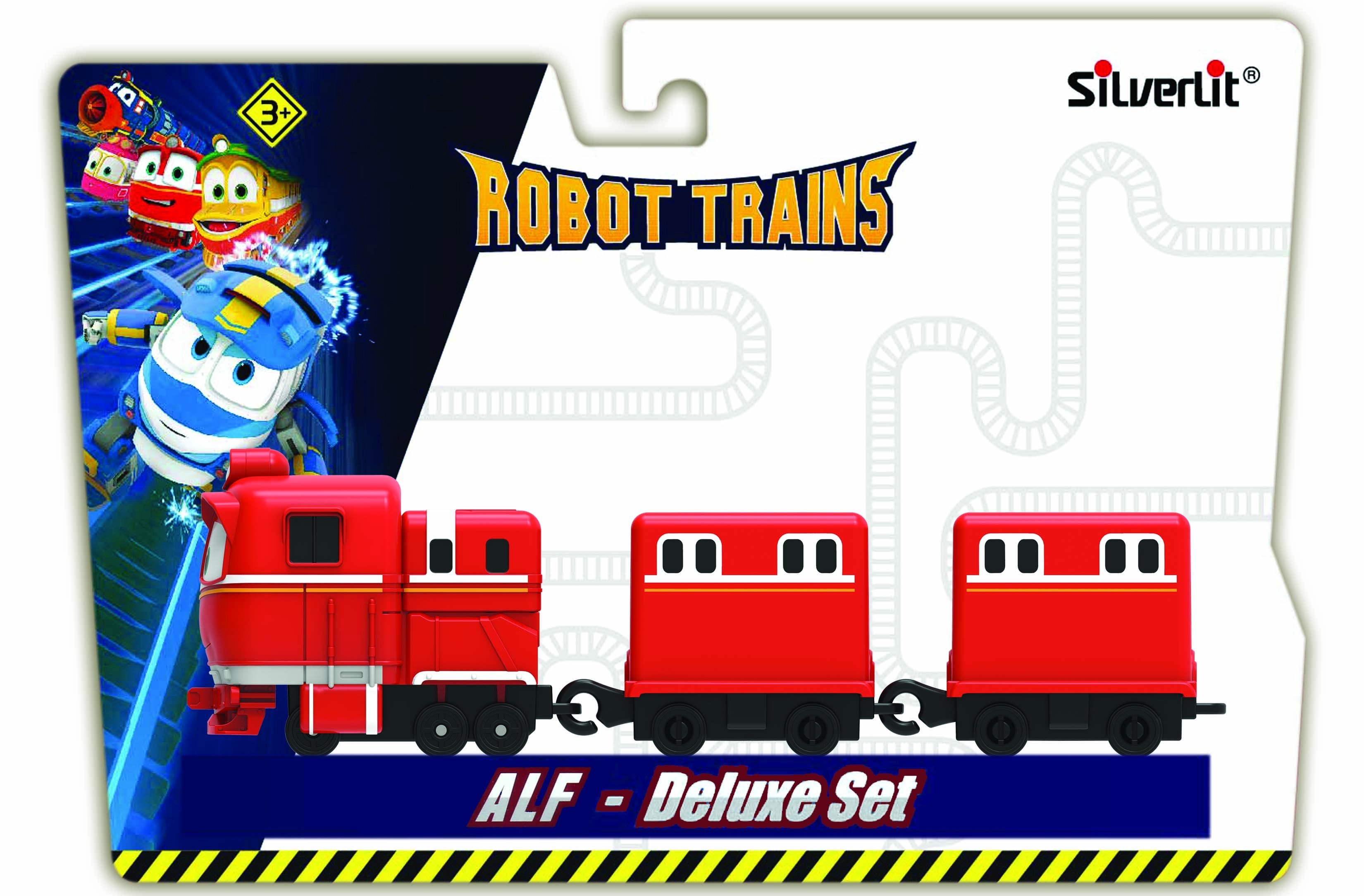 Паровозик с двумя вагонами Silverlit Robot Trains Альф (80180) - фото 2
