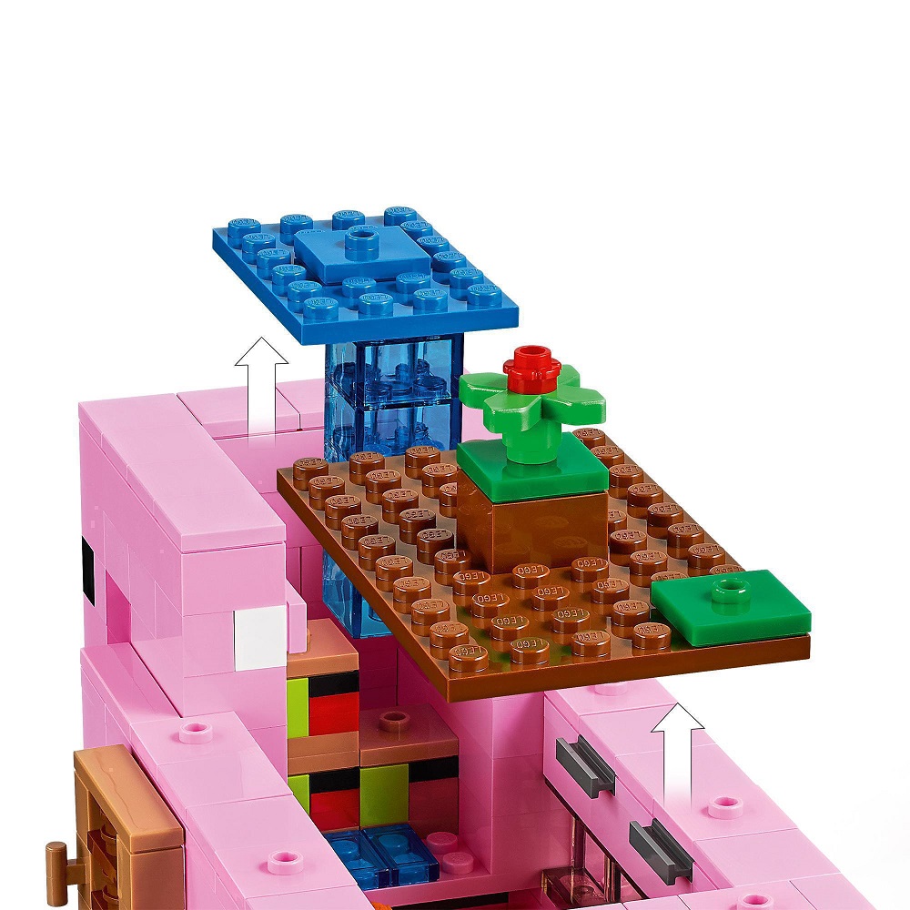 Конструктор LEGO Minecraft Будинок-свиня, 490 деталей (21170) - фото 6