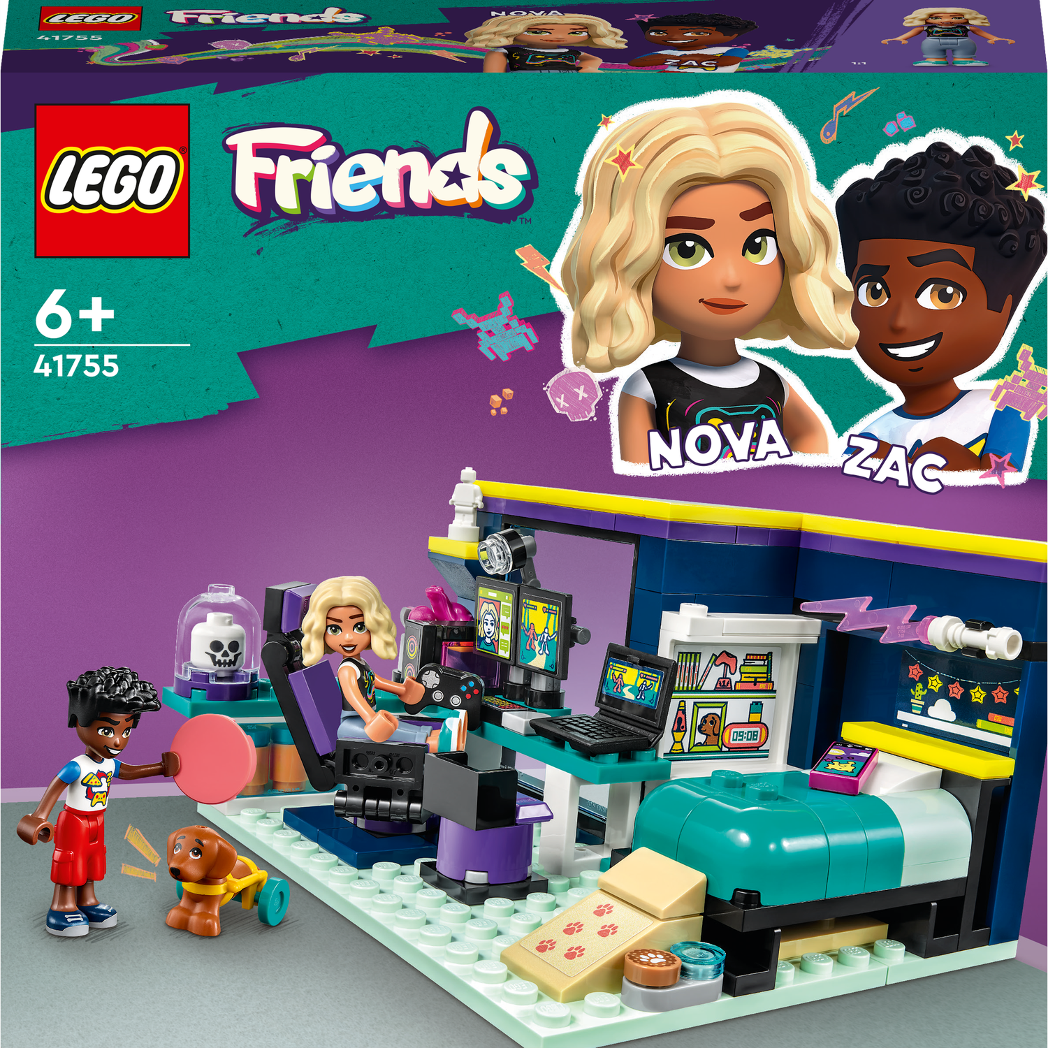 Конструктор LEGO Friends Комната Новы 179 деталей (41755) - фото 1