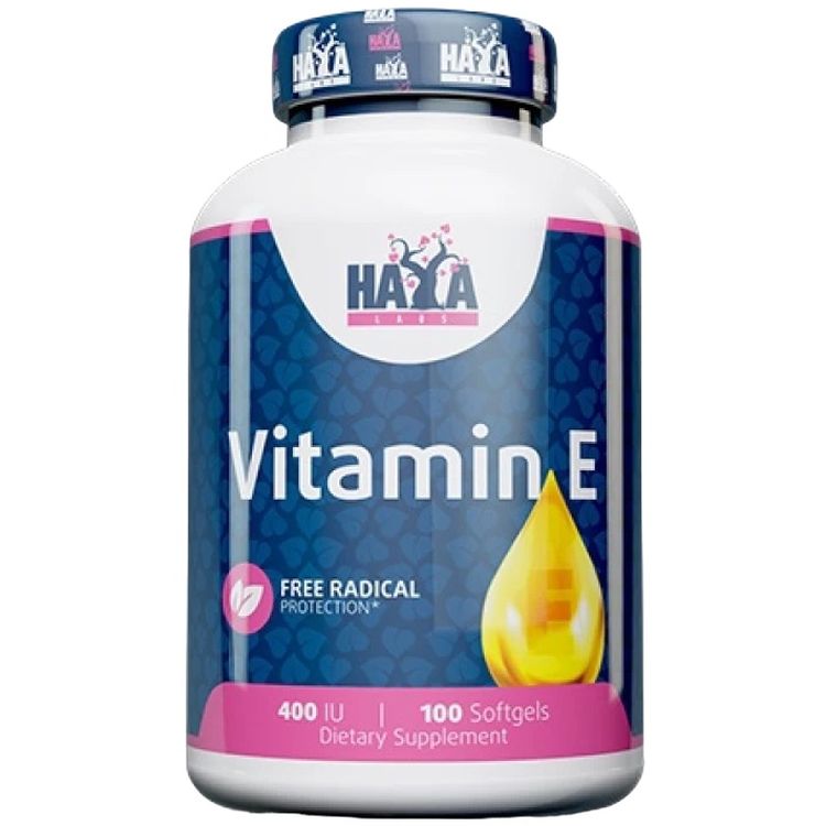 Вітамін Е Haya Labs Vitamin E 400 МО 100 гель капсул - фото 1