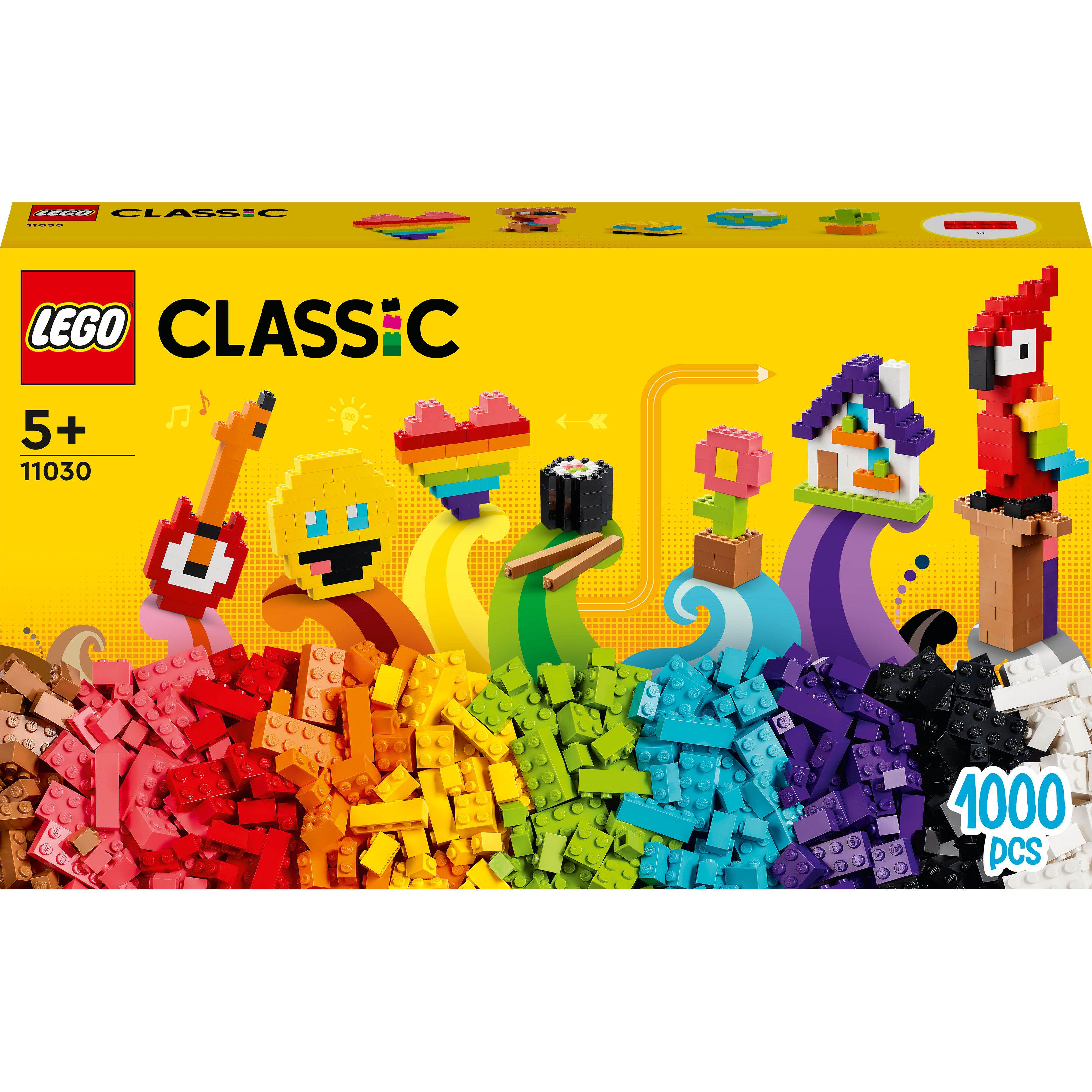 Конструктор LEGO Classic Купа цегли, 1000 деталей (11030) - фото 1