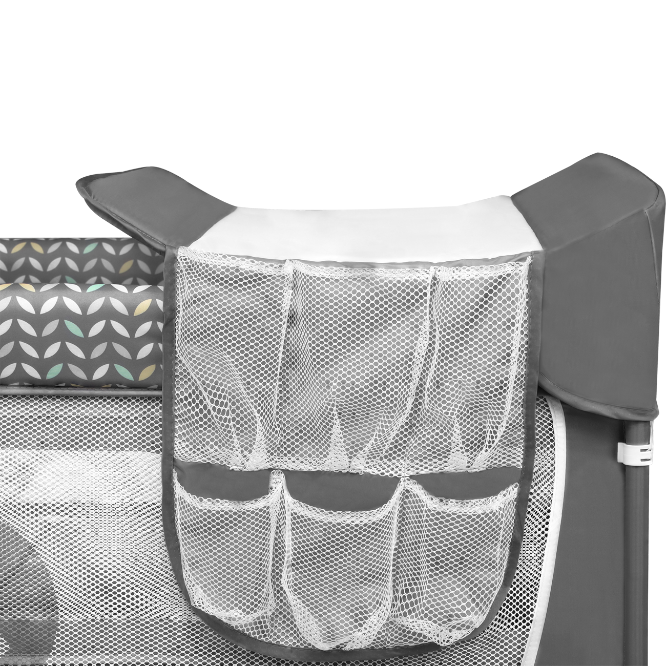 Манеж-кроватка Lionelo Flower, серый (LO.FL02) - фото 12