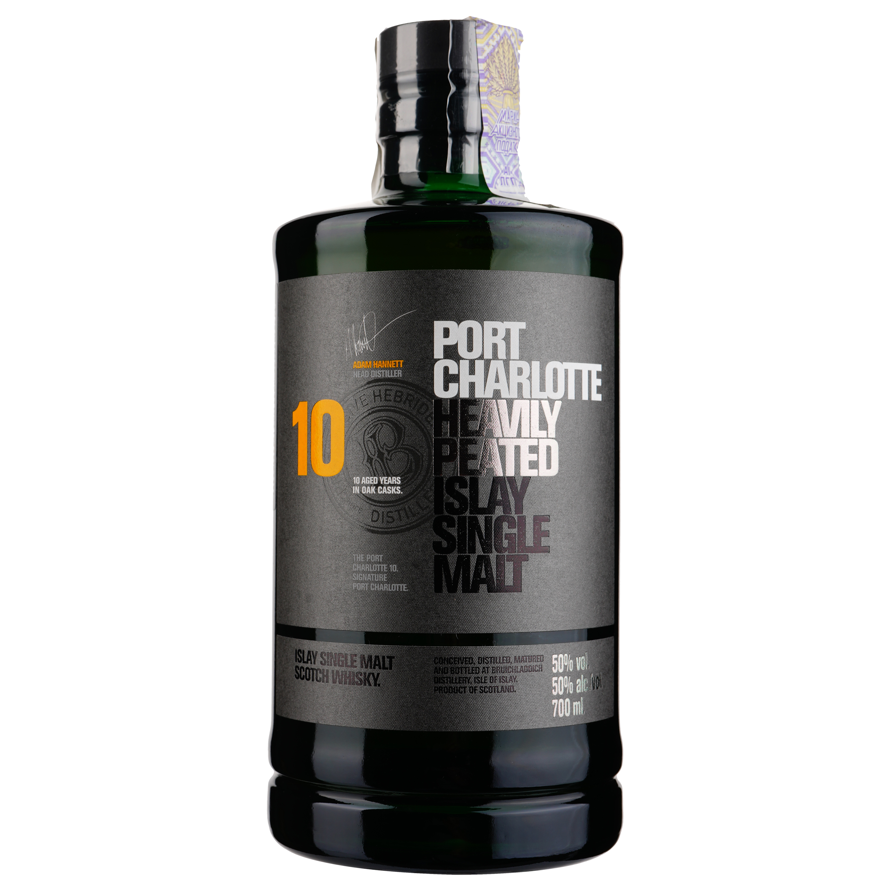 Виски Bruichladdich Port Charlotte 10YO Single Malt Scotch Whisky, 50%, 0,7 л - фото 1