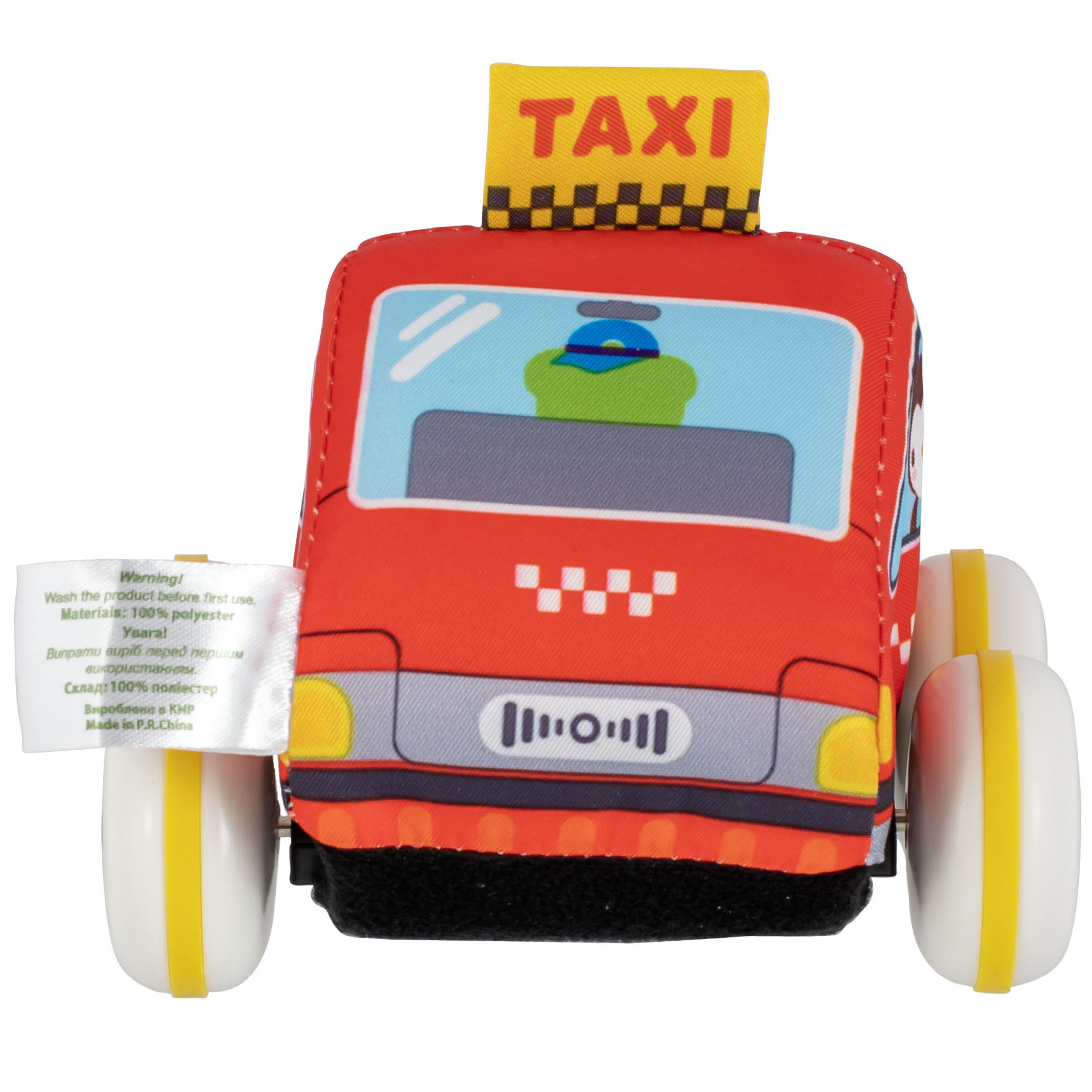 Игрушка текстильная Baby Team Машинка Такси (8420) - фото 2