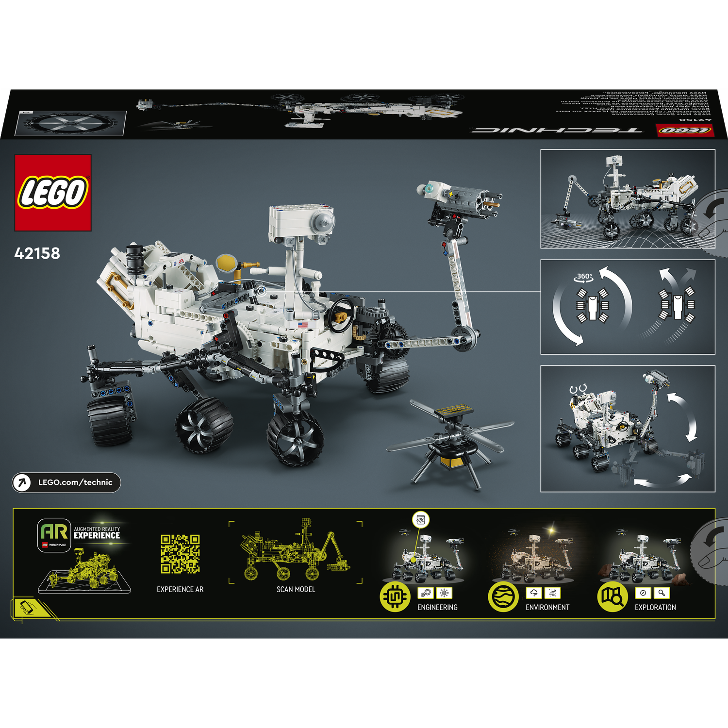 Конструктор LEGO Technic Місія NASA Марсохід "Персеверанс", 1132 деталі (42158) - фото 9