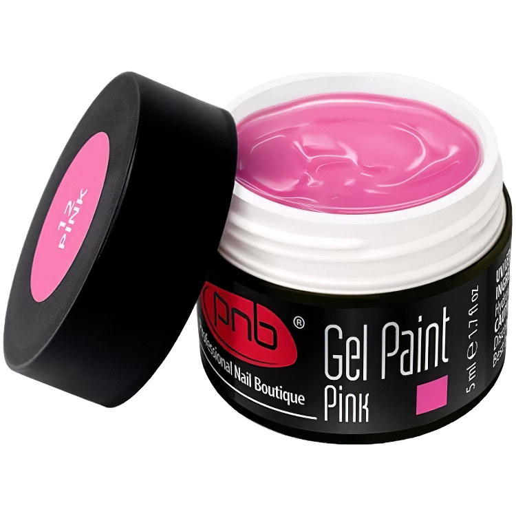 Гель-краска PNB UV/LED Gel Paint Pink PNB 12 розовая 5 мл - фото 1