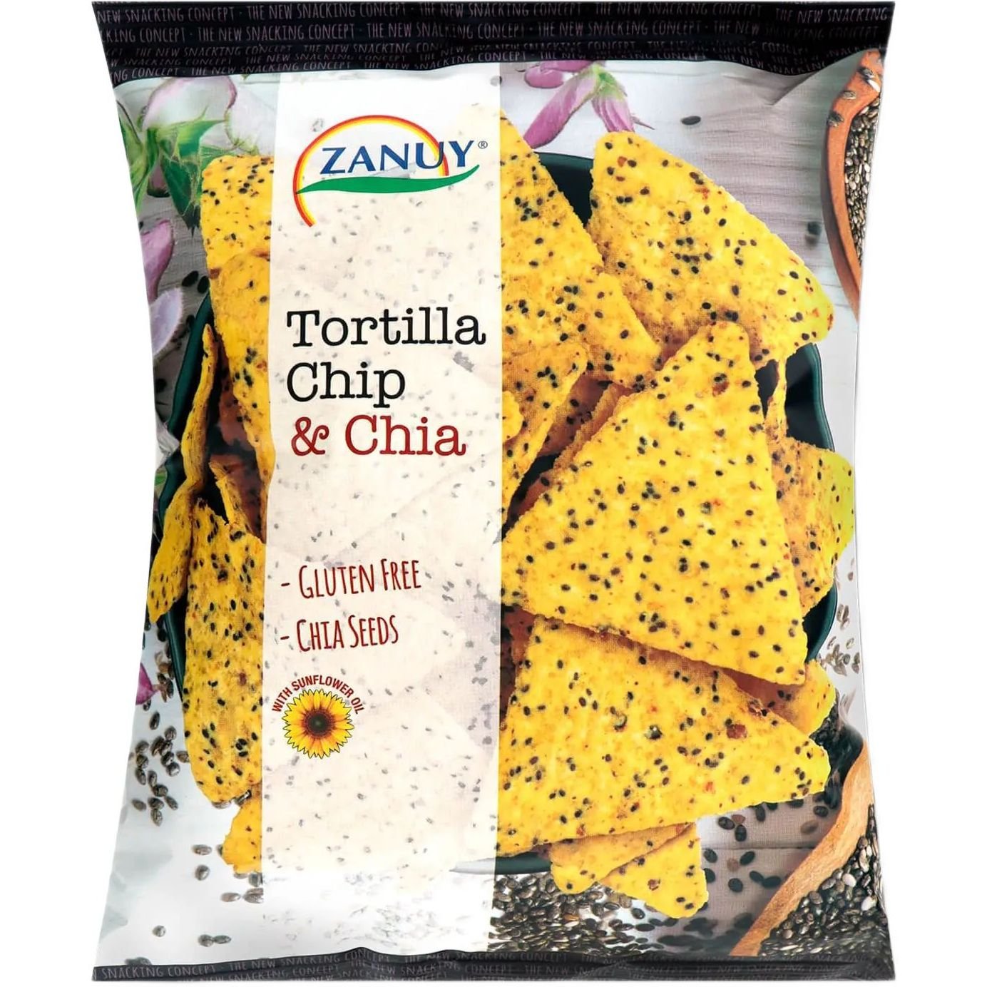 Снеки кукурузные Zanuy Tortilla Chip & Chia 130 г (746119) - фото 1
