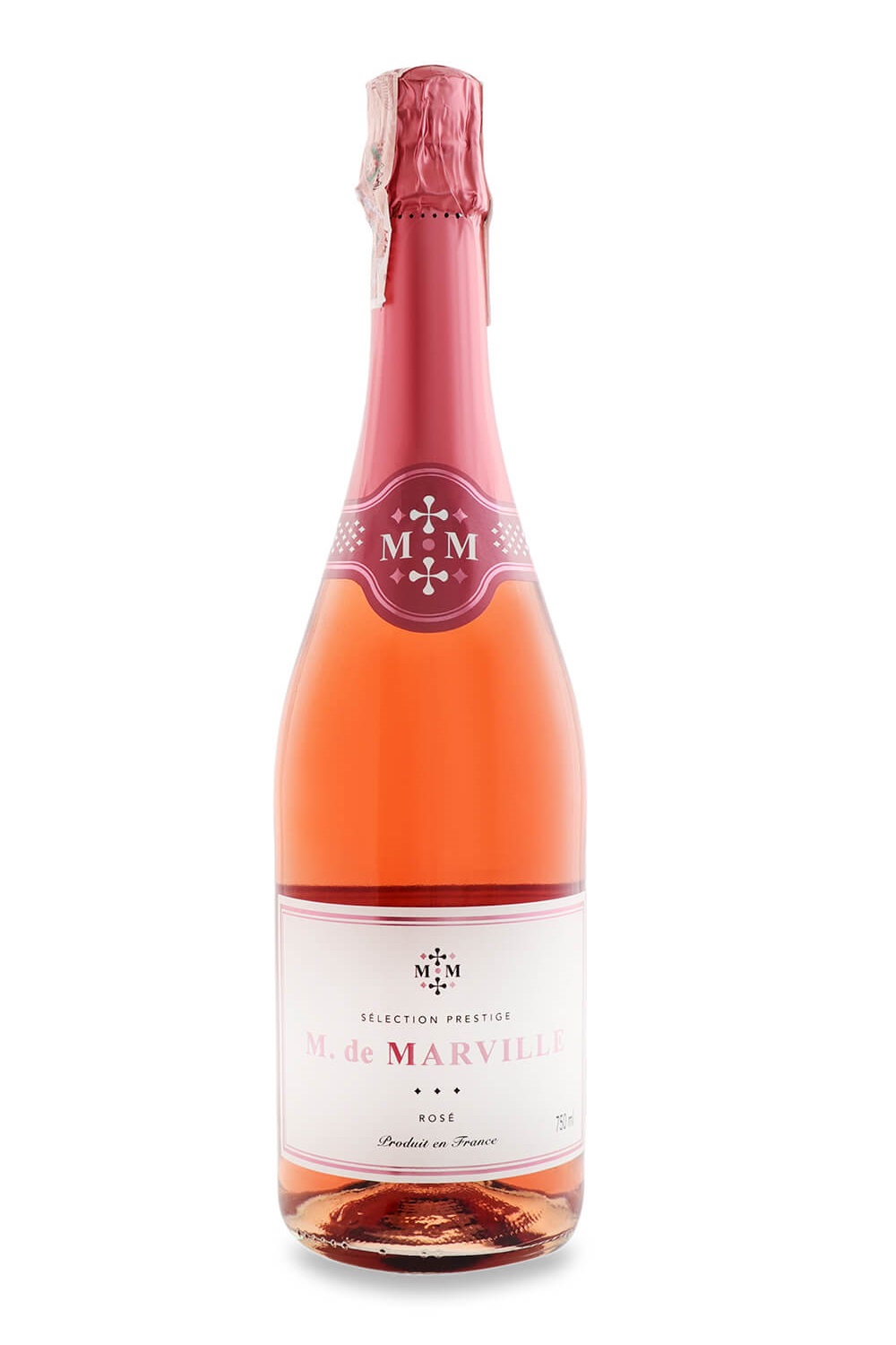 Ігристе вино M. de Marville Brut Rose, 12%, 0,75 л (824354) - фото 1