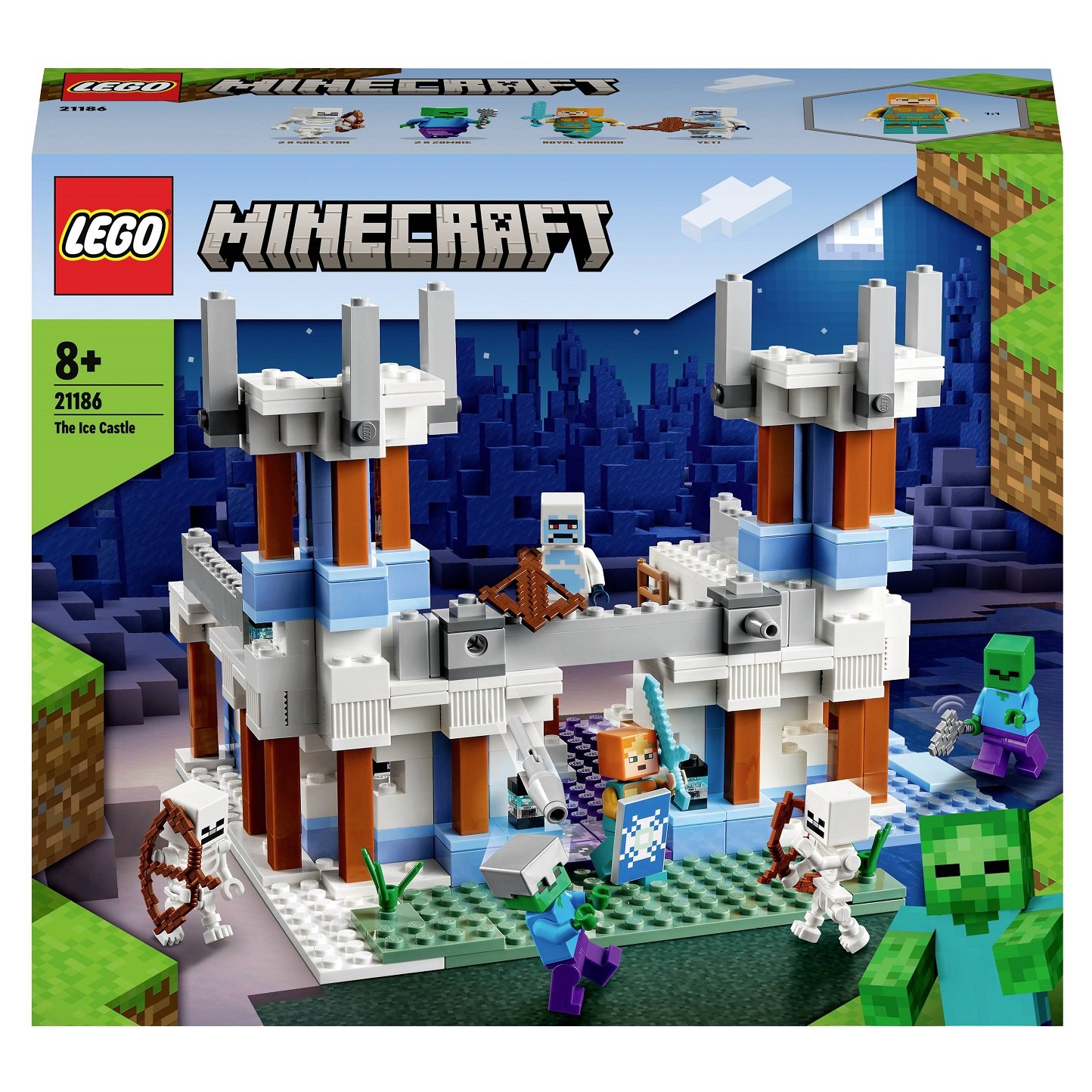 Конструктор LEGO Minecraft Ледяной замок, 499 детали (21186) - фото 1