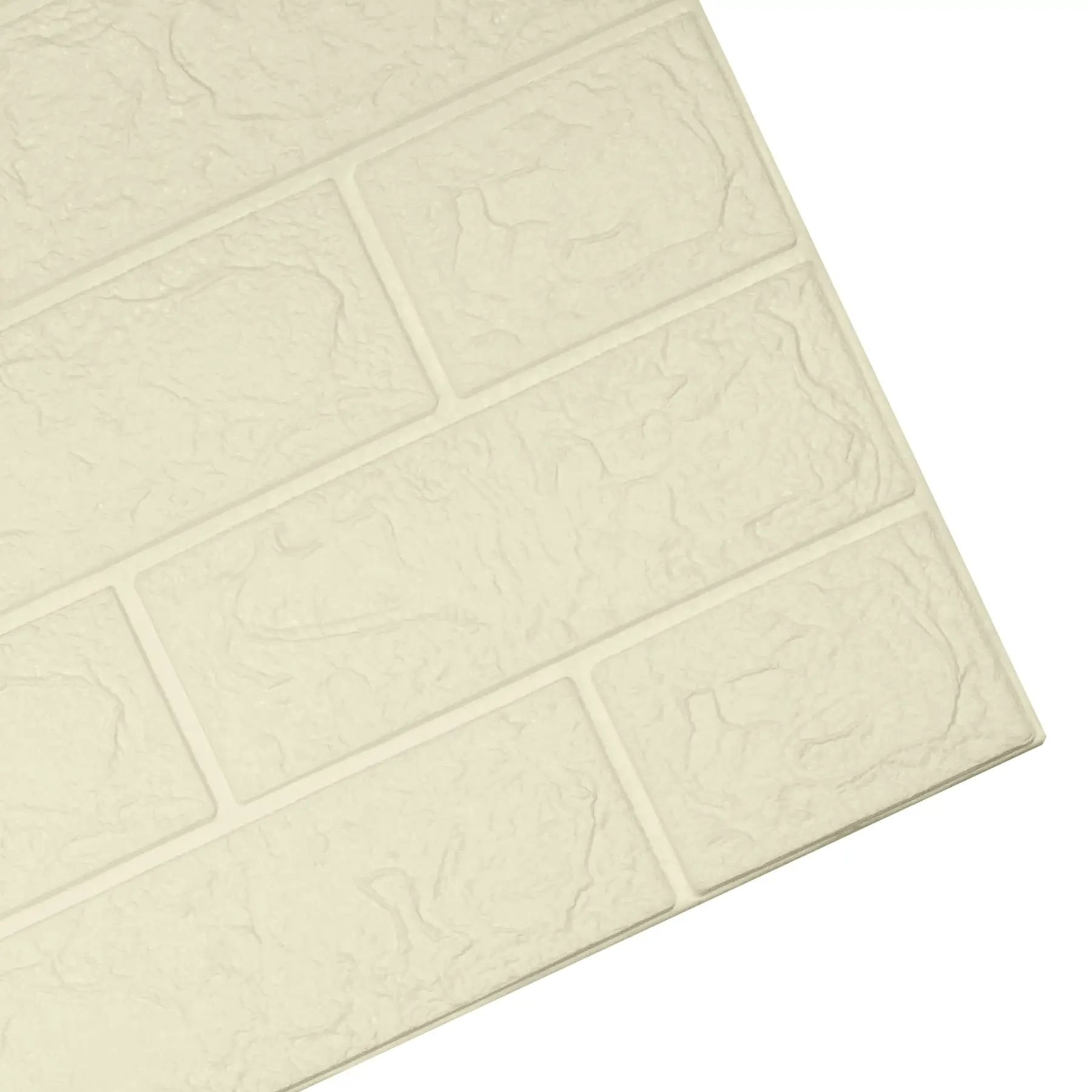 Декоративная стеновая 3D панель Supretto, гибкая, 6 шт, белый (72190002) - фото 2