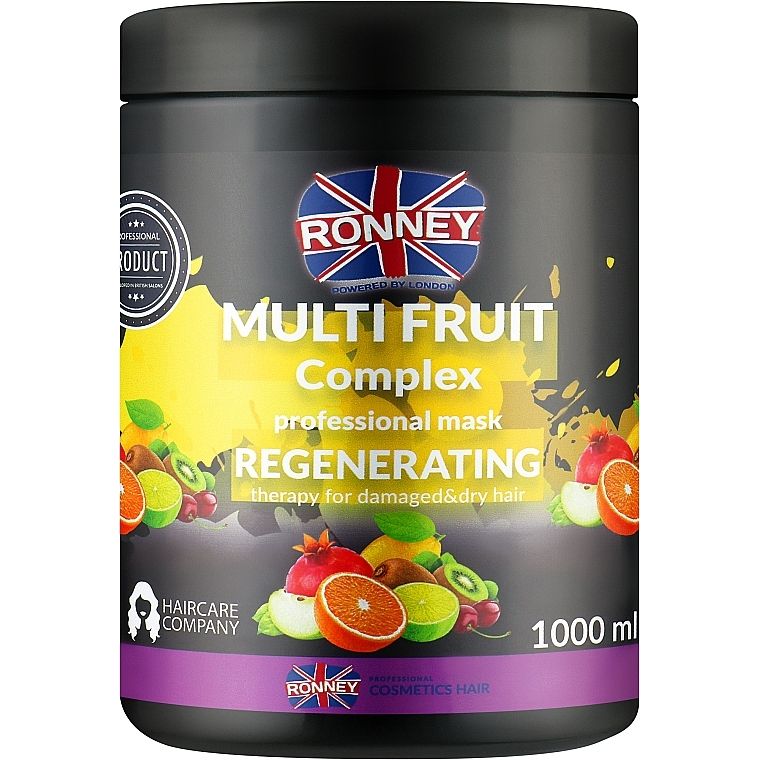 Маска для пошкодженого і сухого волосся Ronney Professional Multi Fruit Complex Regenerating 1 л - фото 1