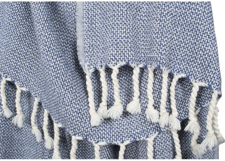 Плед-накидка Barine Wool Basket indigo, 175х120 см, синий (2000022200868) - фото 2