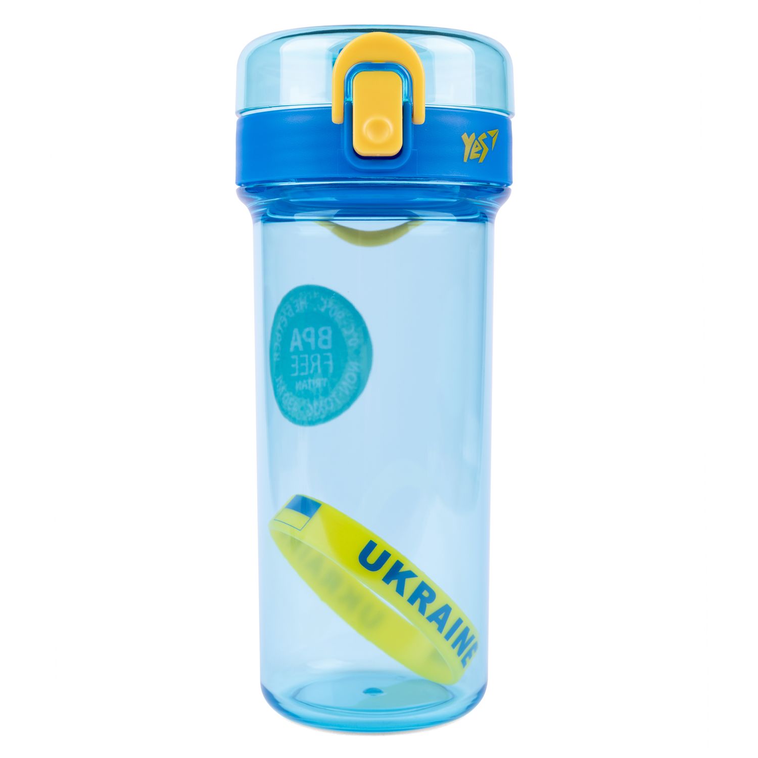Пляшка для води Yes Ukraine, 430 мл, блакитна (707854) - фото 1