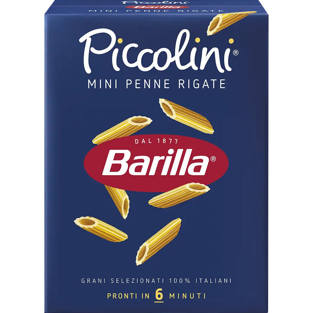 Макаронные изделия Barilla Mini Penne Rigate Piccolini 500 г - фото 1