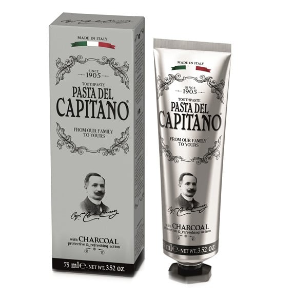 Зубна паста Pasta del Capitano 1905 З вугіллям, 75 мл - фото 1