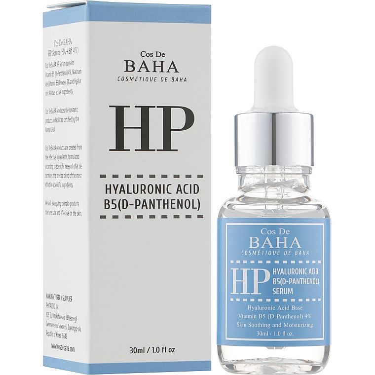 Сироватка для обличчя Cos De BAHA Hyaluronic Acid + 4% Vitamin B5 Serum 30 мл - фото 2