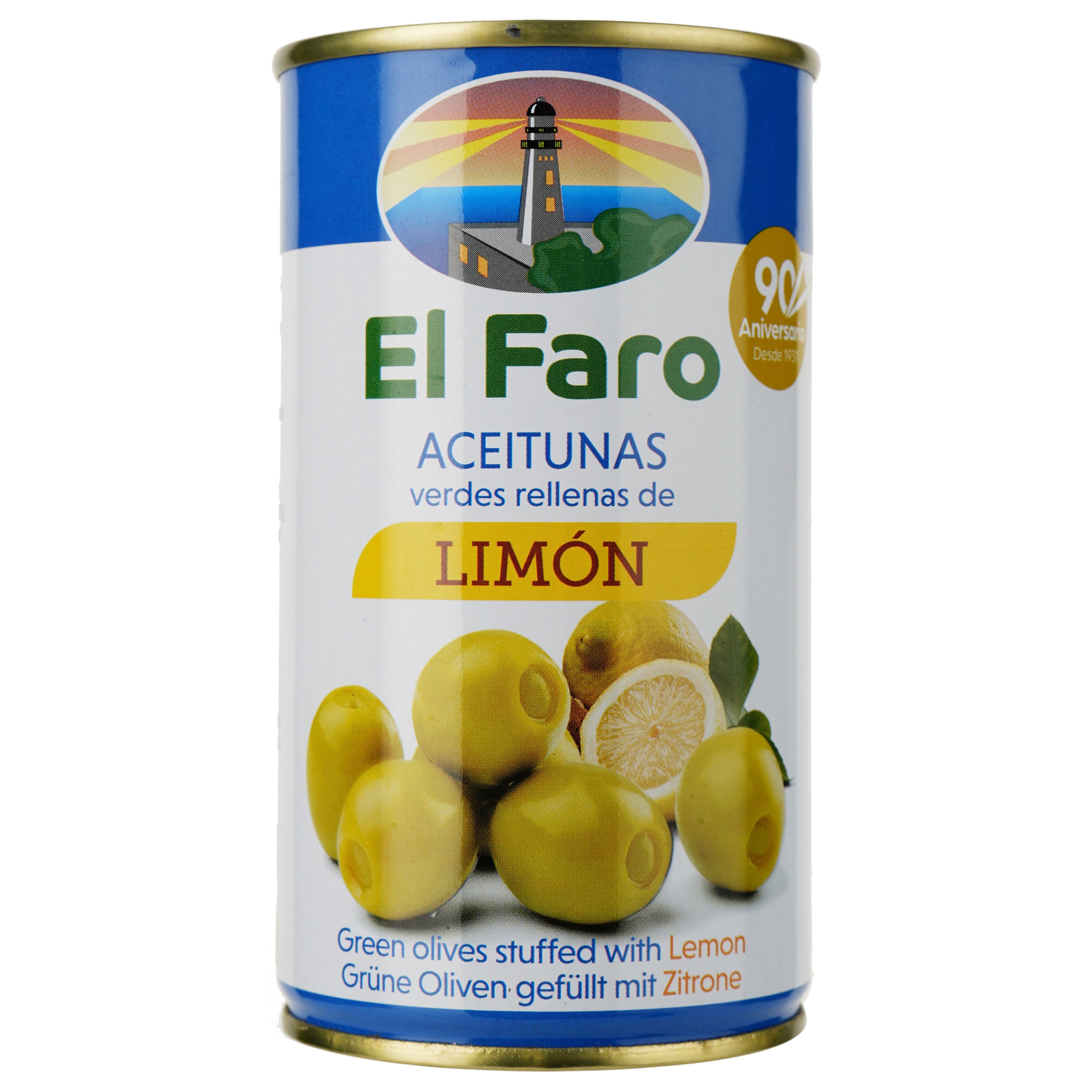 Оливки El Faro фаршированые лимоном, 350 г (914392) - фото 1