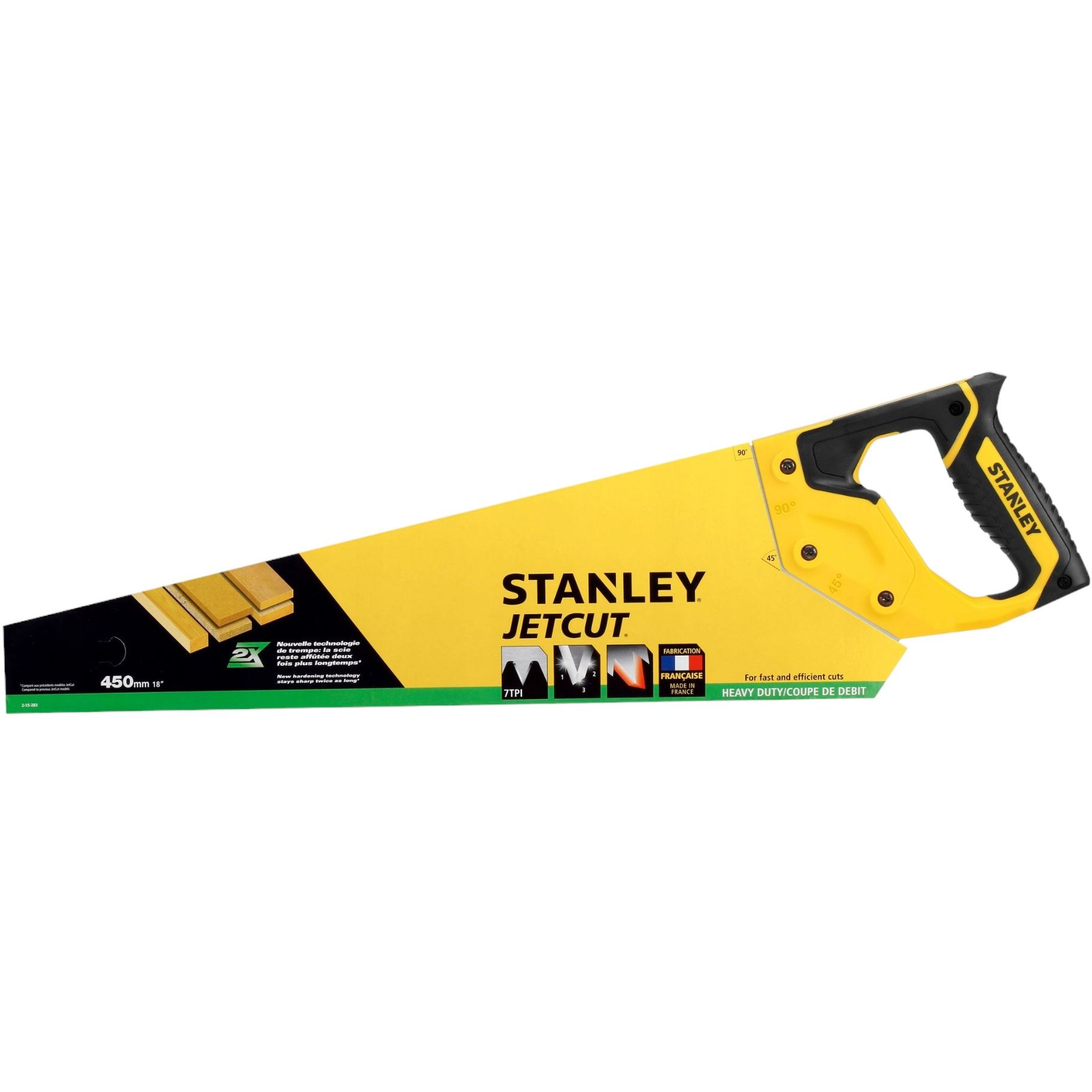 Ножівка по дереву Stanley Jet-Cut SP 7TPI 450 мм (2-15-283) - фото 2