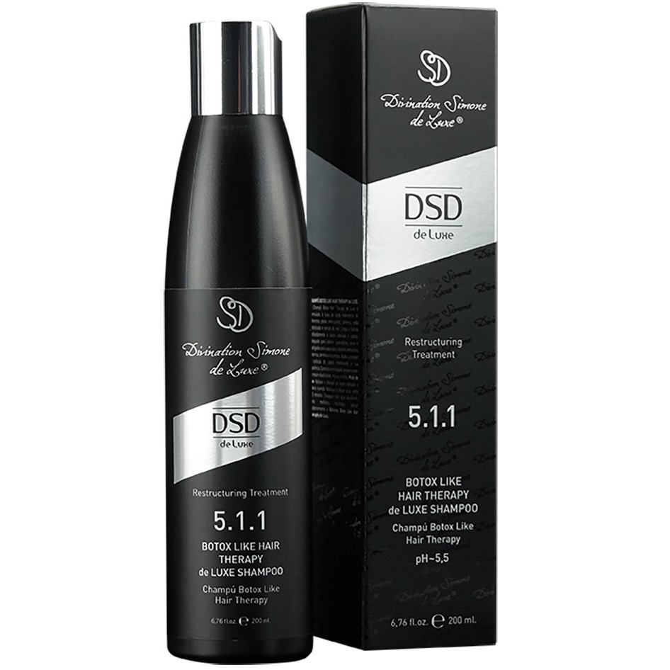 Відновлюючий шампунь DSD de Luxe 5.1.1 Botox Hair Therapy de Luxe з ботокс-ефектом, 200 мл - фото 1