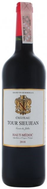 Вино Chateau Tour Sieujean Haut-Medoc, червоне, сухе, 13%, 0,75 л (812382)