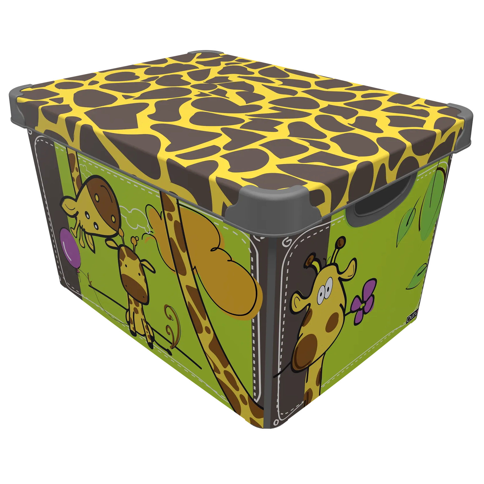 Коробка Qutu Style Box Giraffe, 20 л, 41х30х24см, разноцвет (STYLE BOX с/к GIRAFFE 20л.) - фото 1