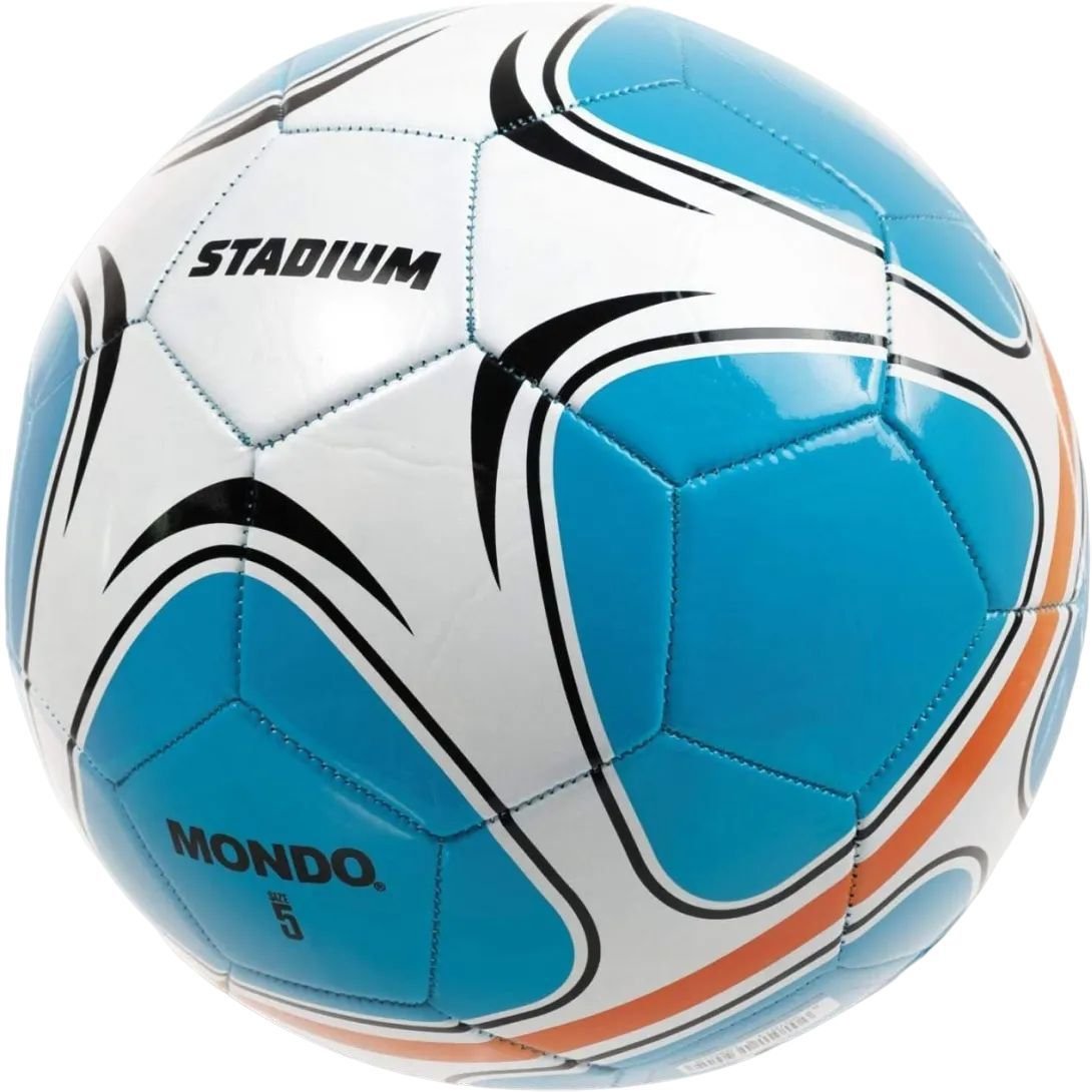 Футбольний м'яч Mondo Stadium, розмір 5, блакитний (13901) - фото 1