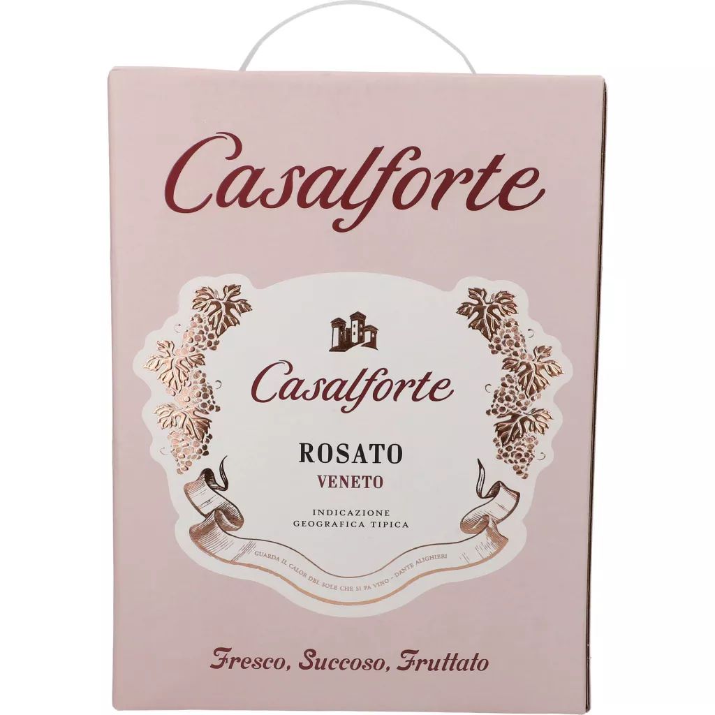 Вино Casalforte Rosato Veneto IGT, рожеве, сухе, 3 л - фото 1