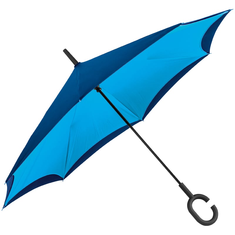 Зонт-трость Macma, с обратным складыванием, голубой (4047624) - фото 1