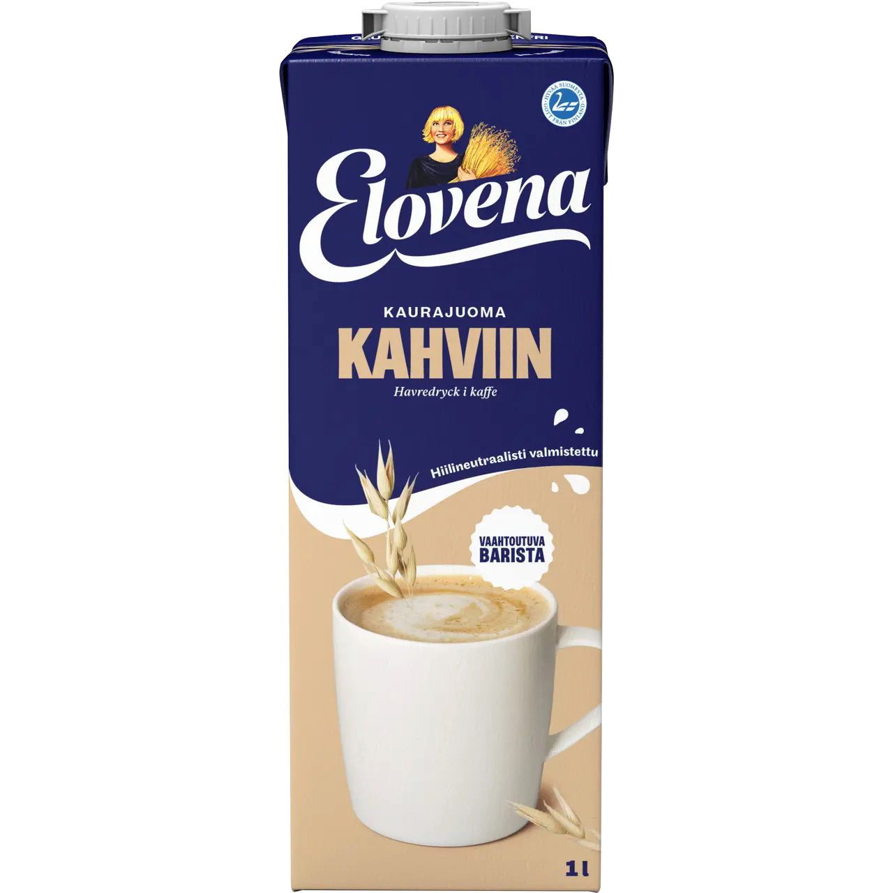 Вівсяне молоко Elovena Khviin Barista до кави 1 л - фото 1