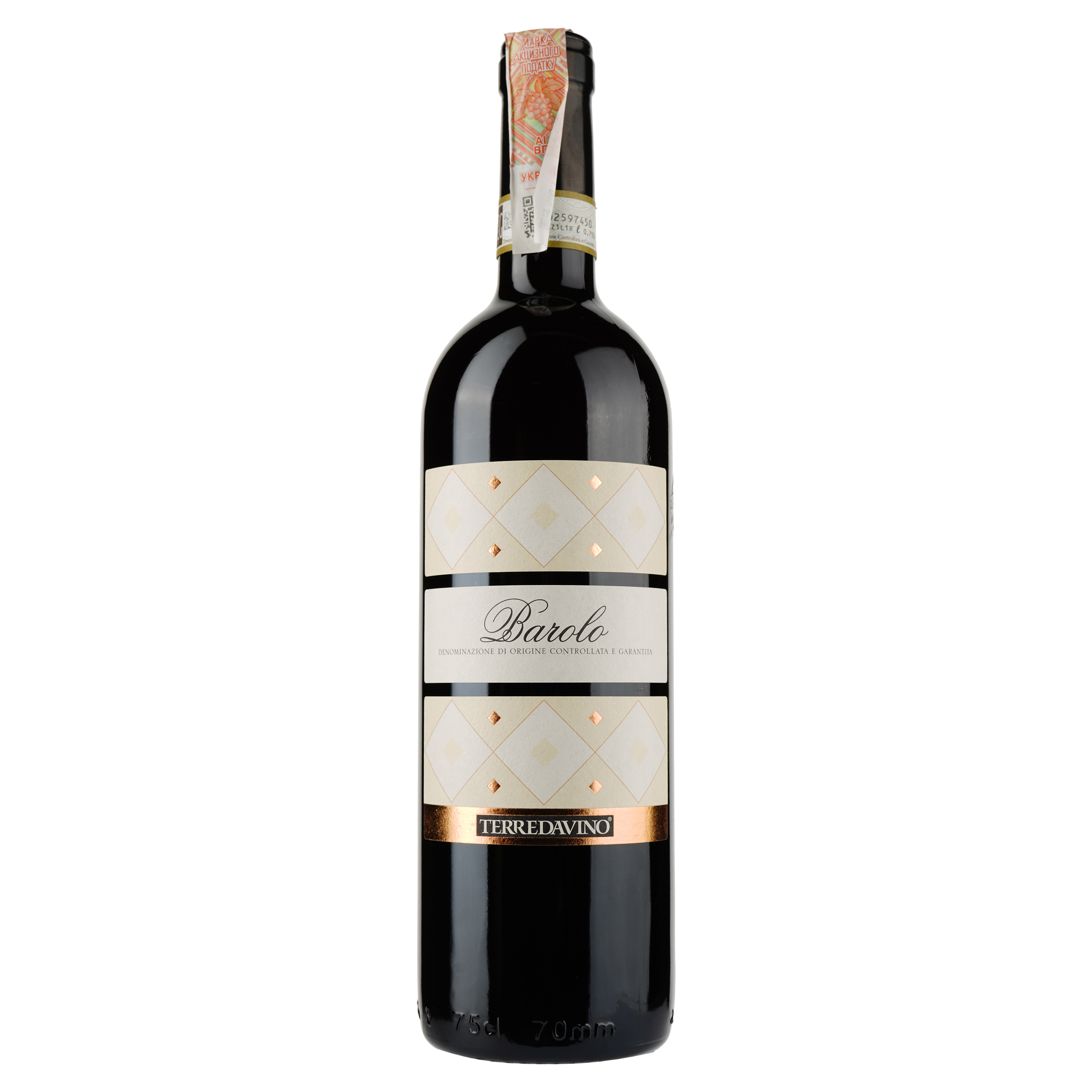 Вино Terre da Vino Barolo DOCG, червоне, сухе, 0,75 л - фото 1