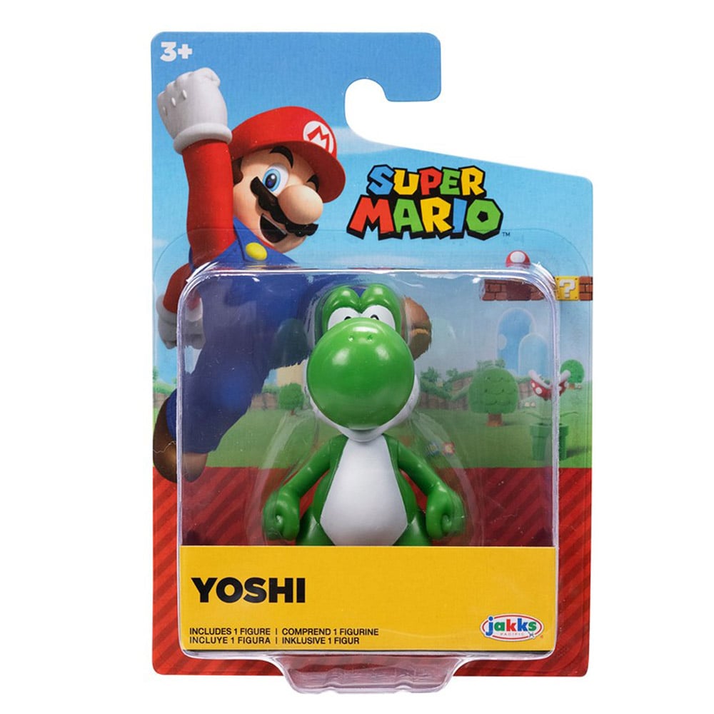 Игровая фигурка Super Mario Зеленый Йоши, с артикуляцией, 6 см (61228-RF1-GEN) - фото 2