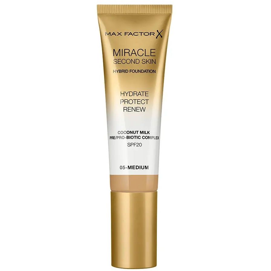 Тональна основа Max Factor Miracle Second Skin відтінок 05 (Medium) 30 мл - фото 1