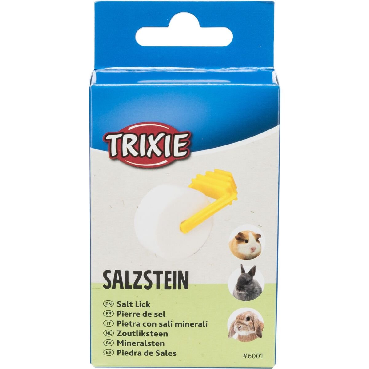 Лакомство Trixie Salt Lick для грызунов, минеральная соль с держателем, 2 шт., 84 г - фото 1