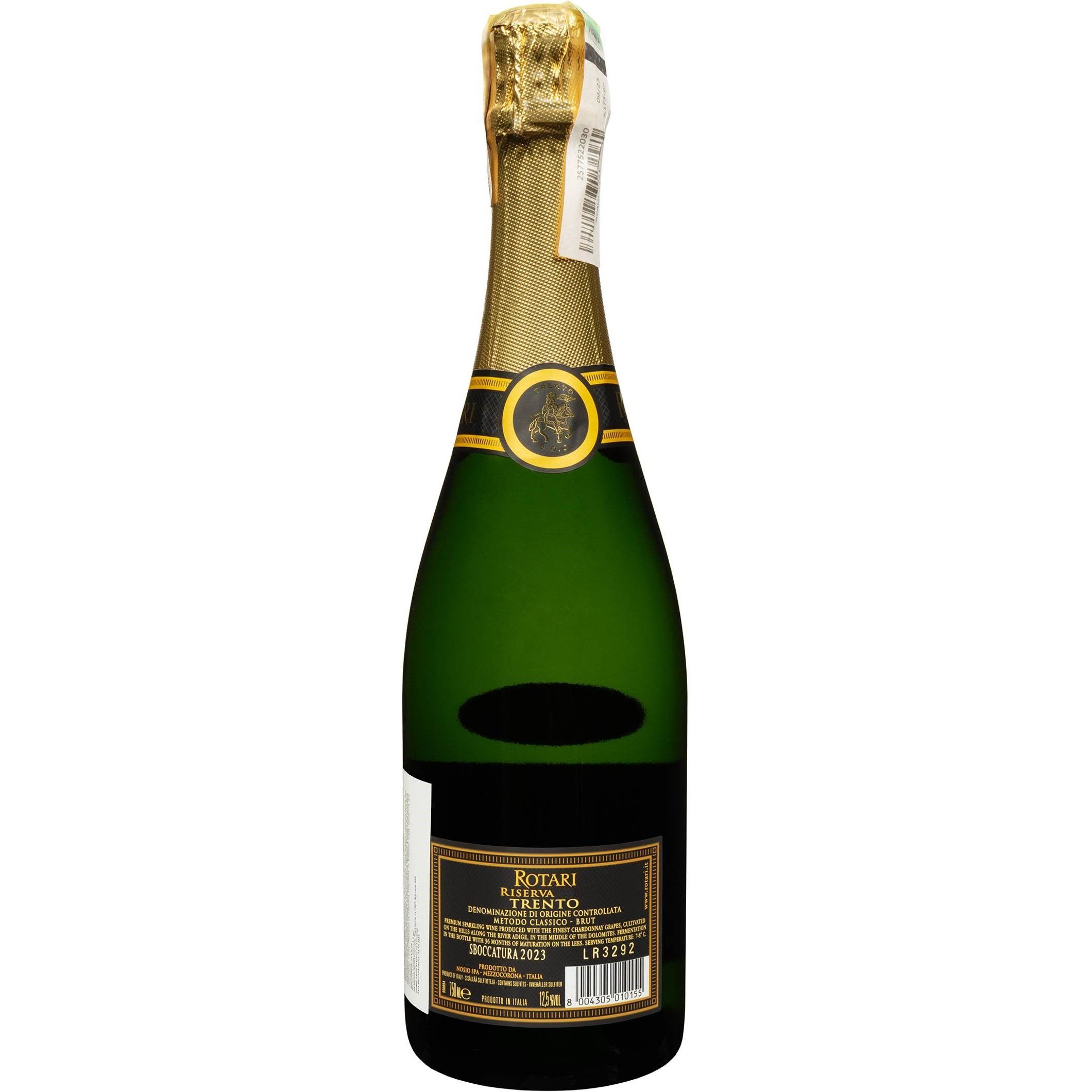 Вино игристое Rotari Riserva D&#39;Oro Brut 2019 белое брют 0.75 л - фото 2