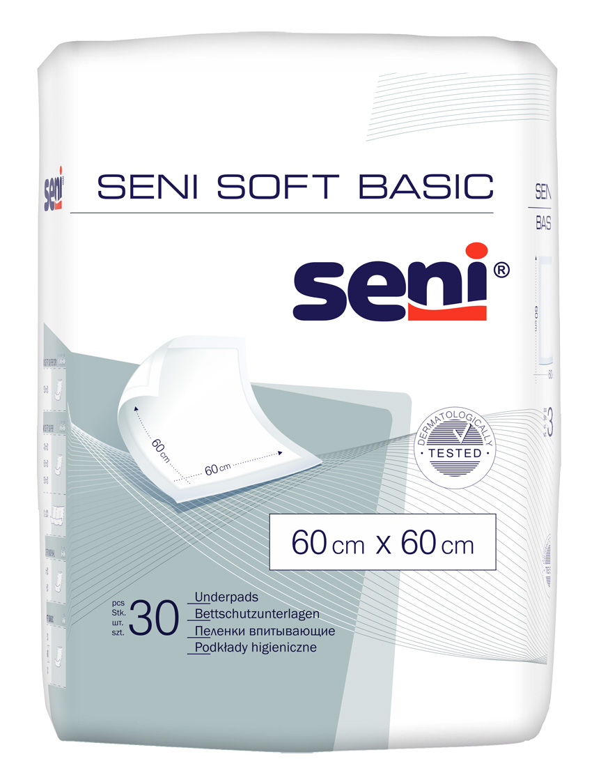 Одноразовые пеленки Seni Soft Basic, 60х60 см, 30 шт. (SE-091-SB30-002) - фото 1